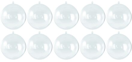 Rayher hobby materialen 50x Kerstbal 7 cm om te zelf te vullen