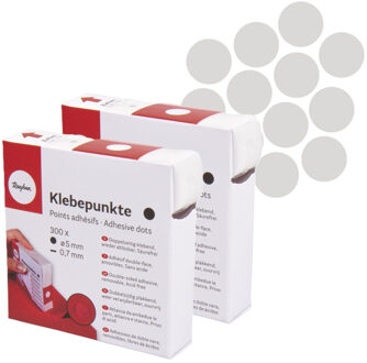 Rayher hobby materialen 600x foto lijmdots zelfklevend - transparant - 5 x 5 mm - foto album plakkers/stickers