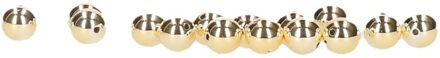 Rayher hobby materialen 60x stuks gouden ronde hobby kralen 8 mm - Hobby en sieraden maken knutsel artikelen