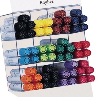 Rayher hobby materialen 8 textielstiften in diverse kleuren