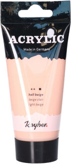 Rayher hobby materialen Acrylverf/hobbyverf op waterbasis - roze - 75 ml - Schilderen/knutselen