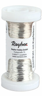 Rayher hobby materialen Bloemendraad of ijzerdraad - zilver - 0.3 mm dik - 100 meter snoer - metaaldraad