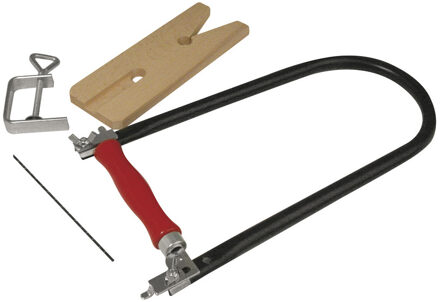 Rayher hobby materialen Complete hobby figuurzaag set inclusief 5x zaagbladen - Hobby handgereedschap