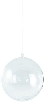 Rayher hobby materialen DIY kerstballen - 5x st - transparant - D12 cm - kunststof - hobby - Kerstbal
