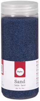 Rayher hobby materialen Fijn decoratie zand blauw 475 ml - decoratie - zandkorrels / knutselmateriaal