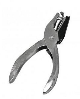 Rayher hobby materialen Gaatjestang voor riemen en papier - 4 mm - metaal - gaatjes knippen in leer - knutselen