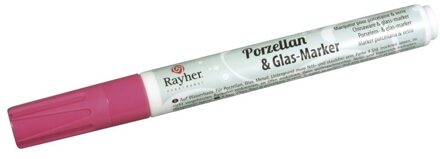 Rayher hobby materialen Glas en porselein stift lichtroze - Hobbystiften