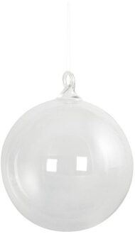 Rayher hobby materialen Hobby/diy kerstballen - 5x st - transparant - D14 cm - kunststof - Kerstbal