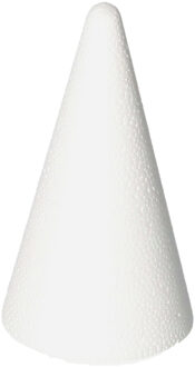 Rayher hobby materialen Hobby/DIY piepschuim kegel vormen 12 cm - Knutselen hobby materialen/basis materiaal