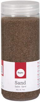 Rayher hobby materialen Hobby Fijn decoratie zand korrels - bruin - 475 ml - zandkorrels - knutselmateriaal Donkerbruin