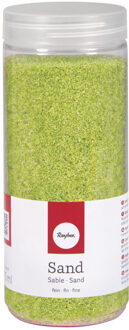 Rayher hobby materialen Hobby Fijn decoratie zand korrels - groen - 475 ml - zandkorrels - knutselmateriaal