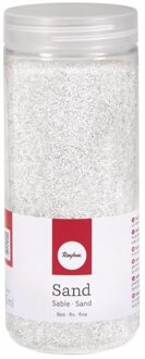 Rayher hobby materialen Hobby Fijn decoratie zand korrels - wit - 475 ml - zandkorrels - knutselmateriaal