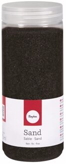 Rayher hobby materialen Hobby Fijn decoratie zand korrels - zwart - 475 ml - zandkorrels - knutselmateriaal
