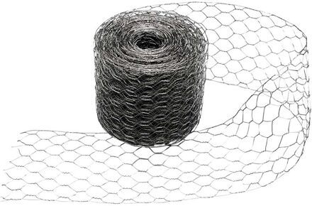 Rayher hobby materialen Hobby kippengaas - 13 cm x 20 meter - knutsel gaas - surprises maken Zilver