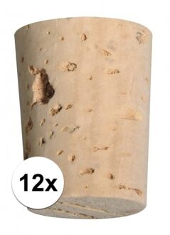 Rayher hobby materialen hobby/knutsel Kurken - 12x - 26 mm - flessenkurk/hobbymateriaal