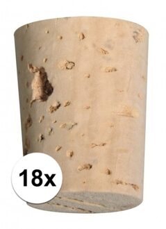 Rayher hobby materialen hobby/knutsel Kurken - 18x - 26 mm - flessenkurk/hobbymateriaal