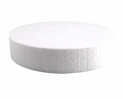 Rayher hobby materialen Hobby/knutsel Piepschuim schijf - wit - D20 cm - figuur en vormen