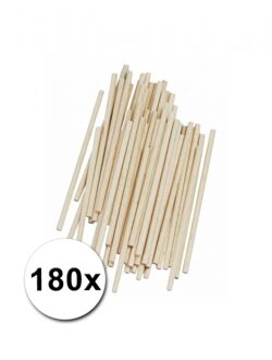 Rayher hobby materialen Hobby knutselhoutjes naturel 10 cm 180 st - Houten knutselstokjes