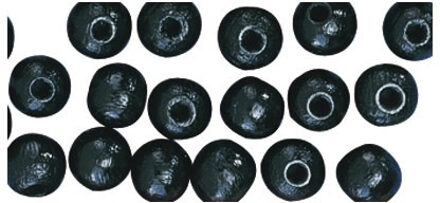 Rayher hobby materialen Hobby kralen - hout - D10 mm - 156x stuks - zwart - DIY sieraden maken - Kralen rijgen