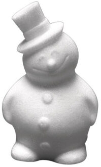 Rayher hobby materialen Hobby sneeuwpop - piepschuim - 17 cm - styropor - 3D - sneeuwman figuur