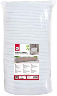 Rayher hobby materialen Hobby vulmateriaal wattevlies - wasbaar - voor knuffels/kussens/kleding - 1x kilo - polyester Wit