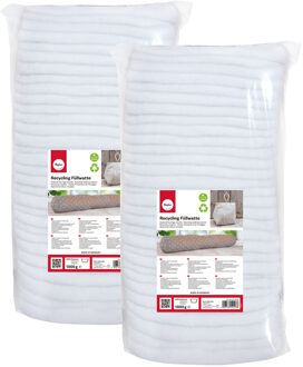 Rayher hobby materialen Hobby vulmateriaal wattevlies - wasbaar - voor knuffels/kussens/kleding - 2x kilo - polyester