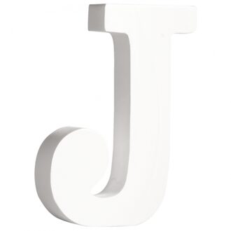 Rayher hobby materialen Houten decoratie letter J 11 cm