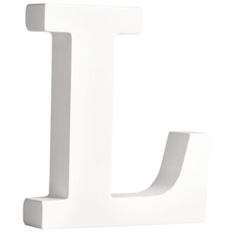 Rayher hobby materialen Houten decoratie letter L 11 cm