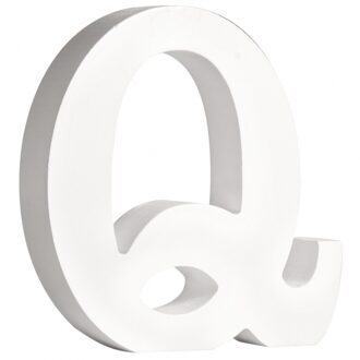 Rayher hobby materialen Houten letter Q 11 cm