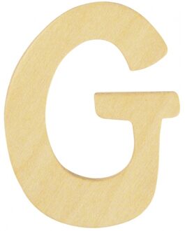 Rayher hobby materialen Houten naam letter G