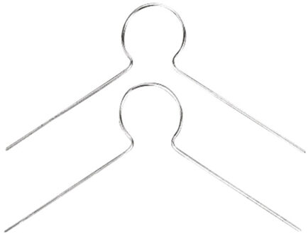 Rayher hobby materialen Kerstbalhaakjes - 25x stuks - zilver - ophanghaakjes - kerstboomhaakjes