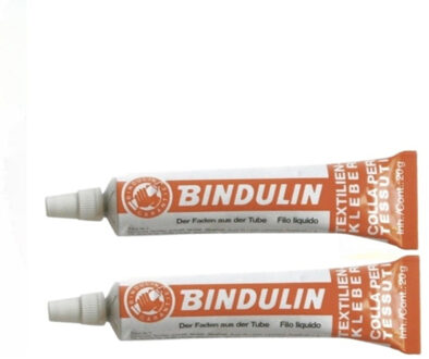 Rayher hobby materialen Kleding/textiel lijm 17,5 gram - Set van 2x stuks - Lijm voor leer/linnen/zeildoek in tube