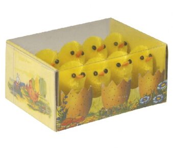 Rayher hobby materialen Kleine paaskuikentjes 8 stuks