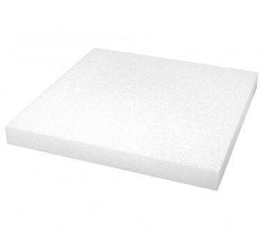 Rayher hobby materialen Knutsel piepschuim - 4x stuks - plaat - vierkant - 40 x 40 x 4 cm - hobby materiaal