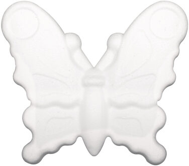 Rayher hobby materialen Knutsel piepschuim vlinder 12,5 cm Wit