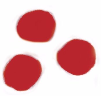Rayher hobby materialen Knutselen pompons - 70x stuks - Dia 7 mm - rood - kleine vormen