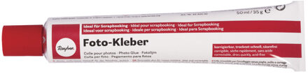 Rayher hobby materialen Knutsellijm voor Foto's - tube van 50 ml - op waterbasis - Hobby lijm - transparant