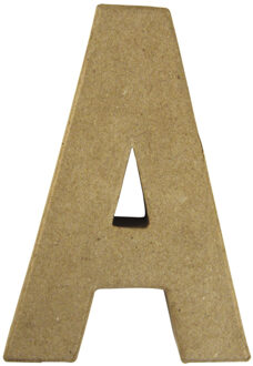 Rayher hobby materialen Letter A van papier mache voor decoratie