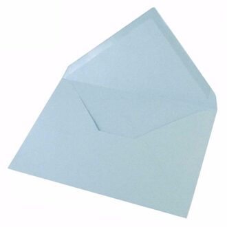 Rayher hobby materialen Lichtblauwe onbedrukte wenskaart enveloppen 5x