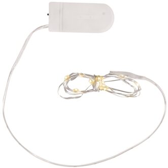 Rayher hobby materialen Micro lichtsnoer - 10 led lampjes - warm wit - 120 cm - kerstlampjes