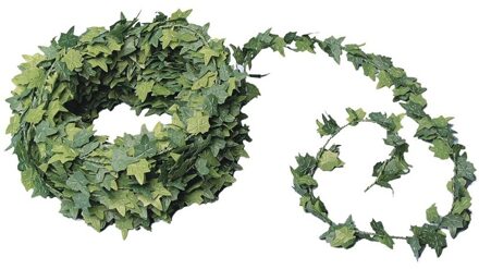 Rayher hobby materialen Mini/kleine hedera blaadjes guirlande slinger - 10x - 750 x 1 cm - kunststof - Decoratie - Hobby