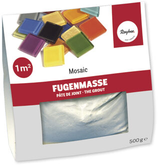 Rayher hobby materialen Mozaiek steentjes voegmiddel - wit - zak van 500 grams - hobby artikelen
