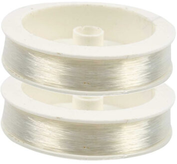 Rayher hobby materialen Nylon hobby draad - 2x - 0,4 mm x 100 meter - rijgdraad - transparant