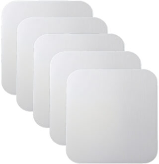 Rayher hobby materialen Onbedrukte bierviltjes onderzetters - 50x - vierkant - 9.3 cm - Zelf beschrijven/decoreren