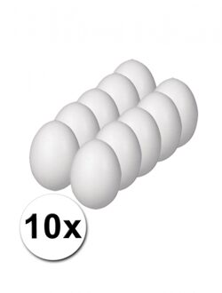 Rayher hobby materialen Piepschuim ei - 10x - 8 cm - zelf Paaseieren maken - hobby