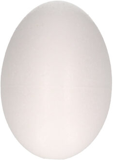 Rayher hobby materialen Piepschuim figuren eieren van 12 cm Wit