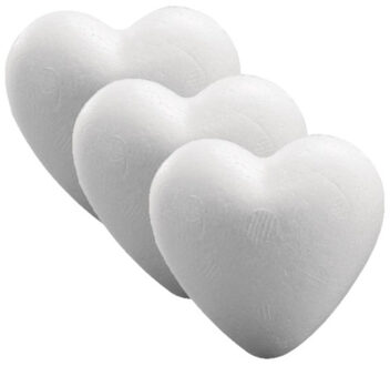 Rayher hobby materialen Piepschuim Hartje - 12x - 5 cm - knutselvorm/figuur - hobbyartikel