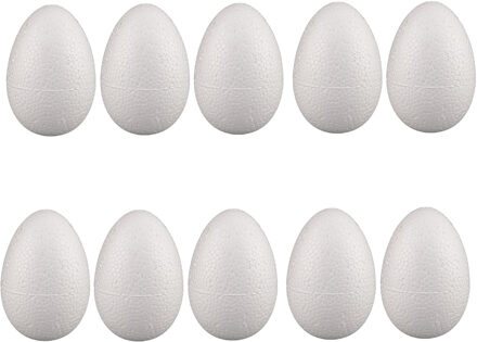 Rayher hobby materialen Piepschuim hobby vorm - 100x - ei - 6 cm - DIY knutsel figuren - paasei