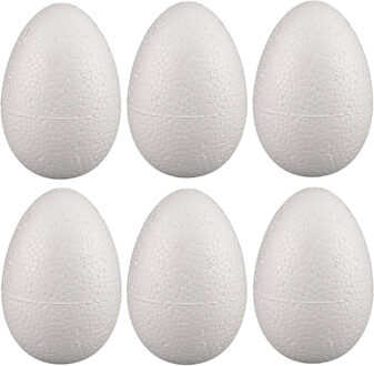 Rayher hobby materialen Piepschuim hobby vorm - 25x - ei - 6 cm - DIY knutsel figuren - paasei