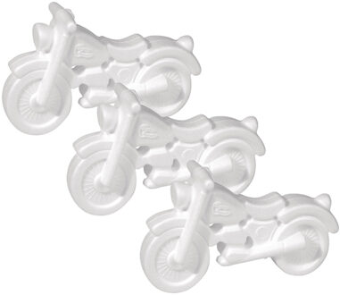 Rayher hobby materialen Piepschuim motor - 3x stuks - 17 cm - styrofoam - hobby - DIY - knutsel figuren van piepschuim